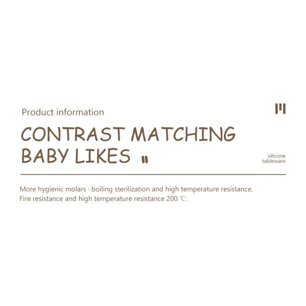 Cat Style Kids Silicone Bowl , Colorful Silicone Divided Suction Plate OEM