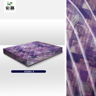 Tela 65gsm da edredão do poliéster de pano da tampa de colchão do roxo 2.25m da forma