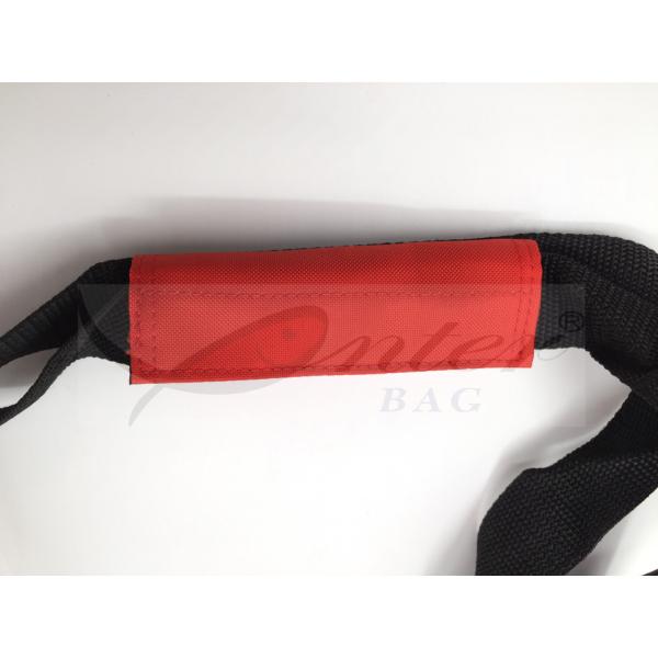 Water Resistant Reusable Folding Shopping Bags Red Color For Travel