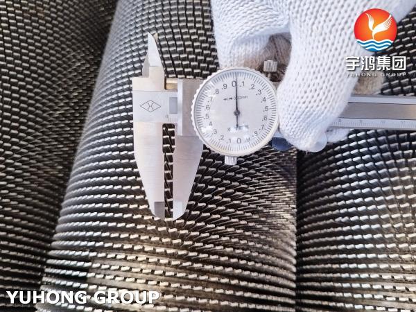 ASTM A312 TP316L Helical Spiral Serrated Finned Tube With SS316L Fins For Heat Exchanger