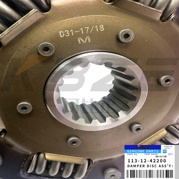 KBZE 113-12-42200 KOMATSU D31 D37 DAMPER DISC 337*213*31.5 16T FITS FOR BULLDOZER