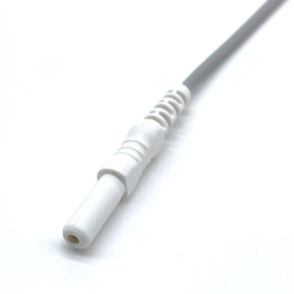 Cable personalizado de 1.5 mm 2.0 mm de electrodo macho a macho de electrodo de plomo de 10 cables para dispositivos inteligentes de ECG