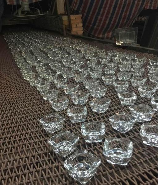 Mini Size Sqaure Glass Votive Candle Holders For Tealight