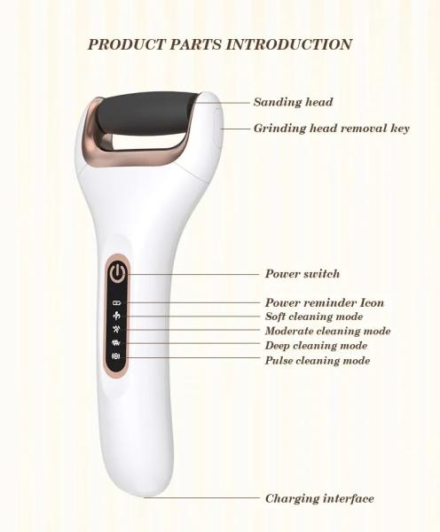 Removedor recarregável do calo do arquivo do pé de Deak Skin Removing Pedicure Electric para os pés