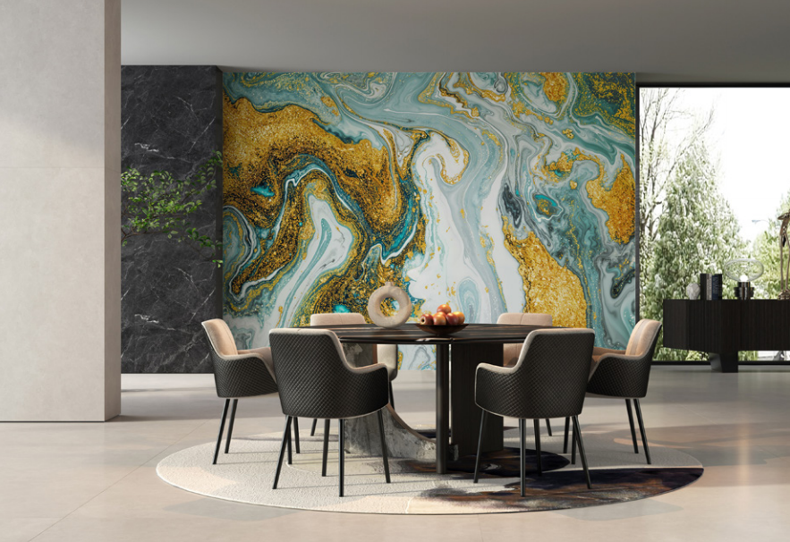 Eco Friendly PVC Marble Sheet Waterproof Ultra High Definition Luxury Wall Panel for Hotel Home