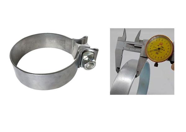 peças sobresselentes automotivos da braçadeira de aço inoxidável do tambor da exaustão 2.5inch 304 customizáveis