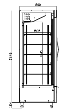 COMMERCIAL GLASS DOOR REFRIGERATOR FREEZER