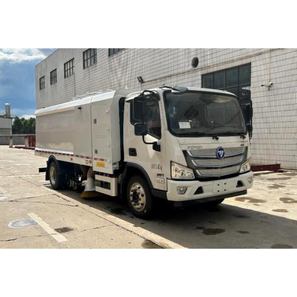 Pure Electric Road Sweeper Truck with Euro 6 Emission Standard and 2mm Tank Thickness