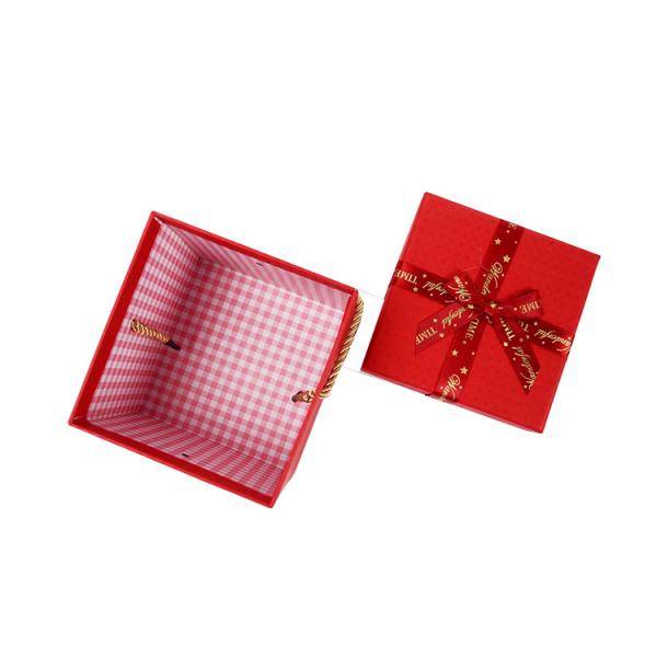 Elegante Bote de regalo para la fiesta de bodas con mango y tapa cortado a medida aceptado