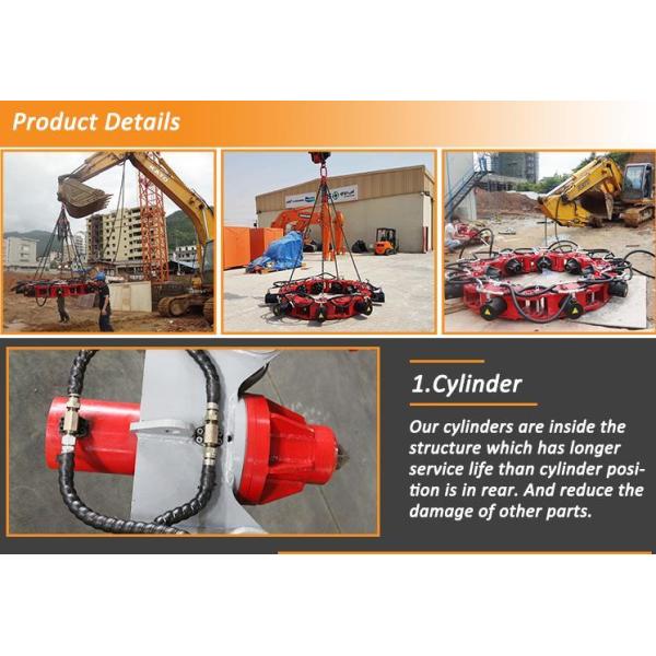 Big Crush Breaker Round / Square Hydraulic Concrete Pile Head Cutter
