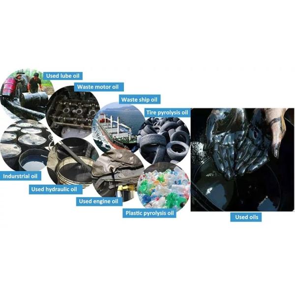 Low Sulphur 75%-80% Diesel Yield Used Oil Refining Waste Oil Distillation Machine