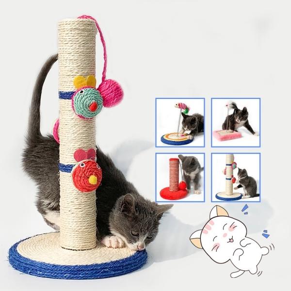 Initial Payment Cat Scratcher Sisal Cat Scratching Cardboard Post Cactus Multi Color