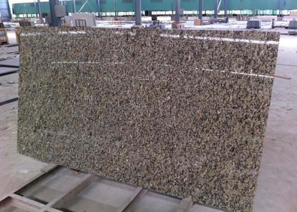 Irregular Shape Granite Island Countertop 37 Wide , Gillao Gold Material