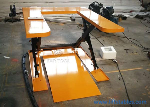 Em forma de u Scissor a tabela de elevador com plataforma 150kg 350kg da rampa