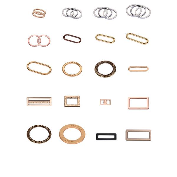 Niris Lingerie Hot sale bikini closure gold plated swimwear accessories metal tag