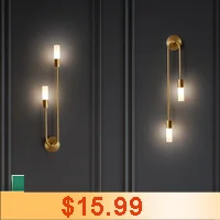 Luxury Wall Lamp Bedside Background Lamp Home Decoration Modern Led strip Crystal mirror headlights(WH-MR-84)