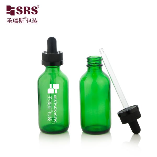 30ml 60ml Hot Selling Glass Dropper Bottle with Child Resistant Cap for Skincare Serum Oil