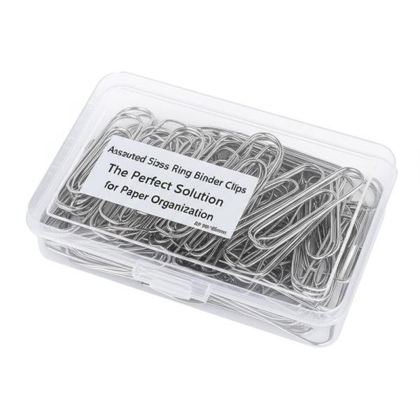 Assorted Sizes Ring Binder Clips The Perfect Solution for Paper Organization 80*80*80mm