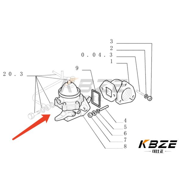4757882 FUEL LIFT PUMP FOR FORD & FIAT TRACTOR 4835 5635 6635