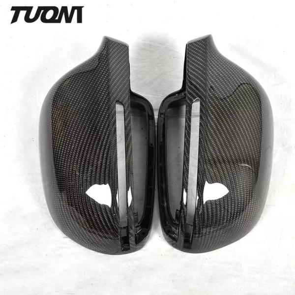 Real Carbon Fiber Car Mirror Cover For Audi A4 S4 RS4 A5 S5 RS5 B9 2016 - UP