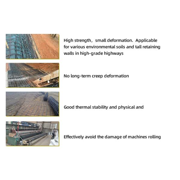 High Tensile Strength Steel Plastic Geogrid for Retaining Wall and Road Driveway