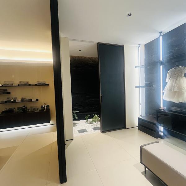 Cloakroom Wardrobe Glass 3mm-12mm Thickness Black Wardrobe Closet