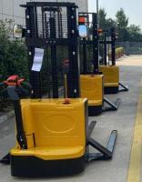 1.5ton 3meters Full Electric Walkie Stacker com perna fixa alargada e garfo forjado para palete de dois lados