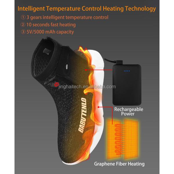 ботинки жилета 5В перезаряжаемые с подогревом электрически нагретые с перезаряжаемые силой 5000мАх