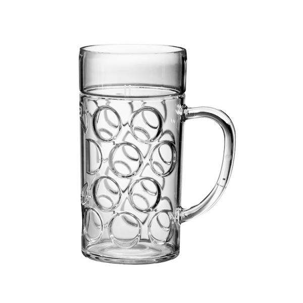 43oz Large Plastic Beer Glass 2 Pints Plastic Beer Stein Shatterproof