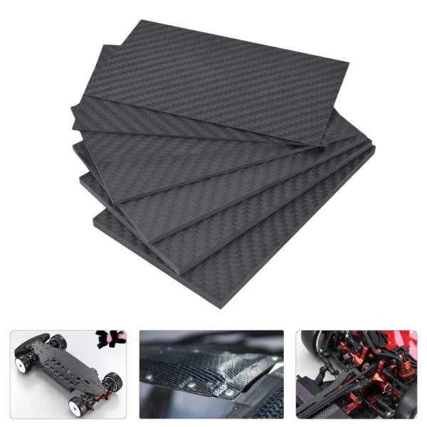 Real 3K, Thin & Durable Lightweight Carbon Fiber Sheet, High Strength Composite Panel