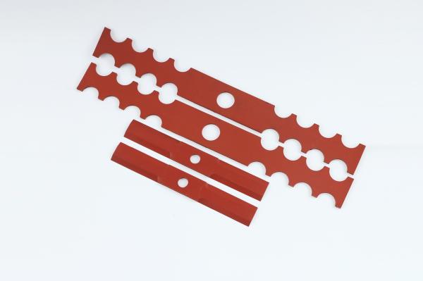 Red MVO Custom Rubber Gaskets , Elastic Ring Joint Gasket Special Shape