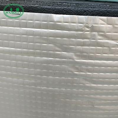 Back Aluminum Foil 100kg/M3 Foam Rubber Sheet Heat Insulation