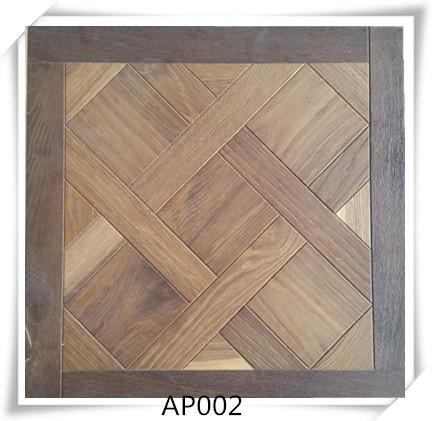 Oak parquet flooring , UV lacquer,Brushed, smoked, 15/4*600*600mm