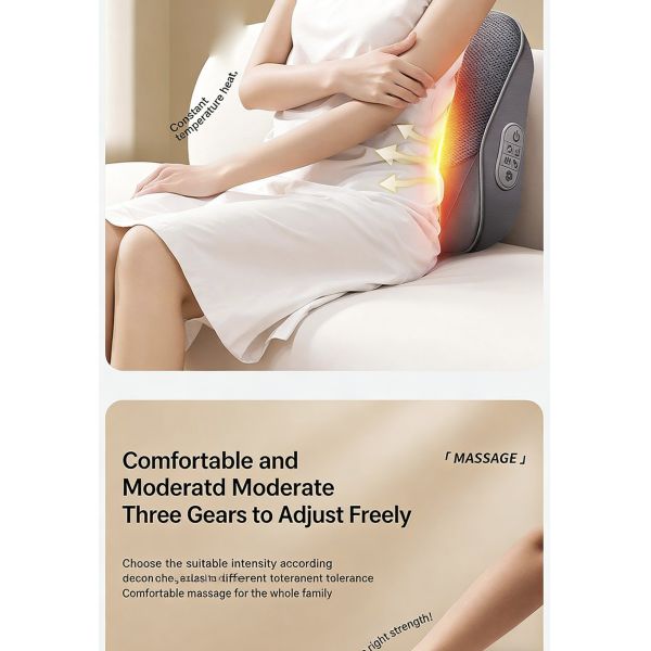 MechMassage Pillow with Kneading Massage Suitable for use on multiple areas such as the neck shoulders and back massage feels more realistic mimicking human hand kneading