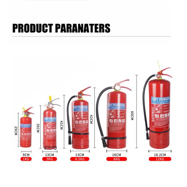 8kg Mti Purpose Fire Extinguisher 0.7KG Cylinder Portable Fire Fighting System