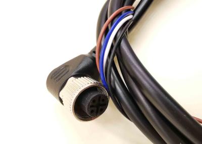 Connector Cable With Grommet Waterproof Brass PA66 Copper Alloy IP68 M12 4 Pin