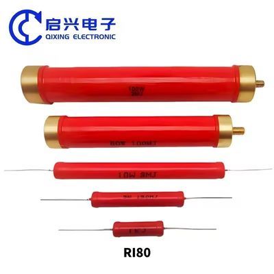 Ri80 10W 20W 30W 50W 100W 200W 300W 500W 1000W 100 Ohm Fixed Cylindrical High Voltage Resistor