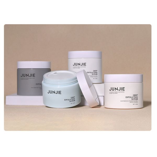 Plastic Injection Body Scrub Jar with Lid Wide-mouth Custom pp Bottle Facial Hair Mask Beauty Parlor High Capacity 80G-300G