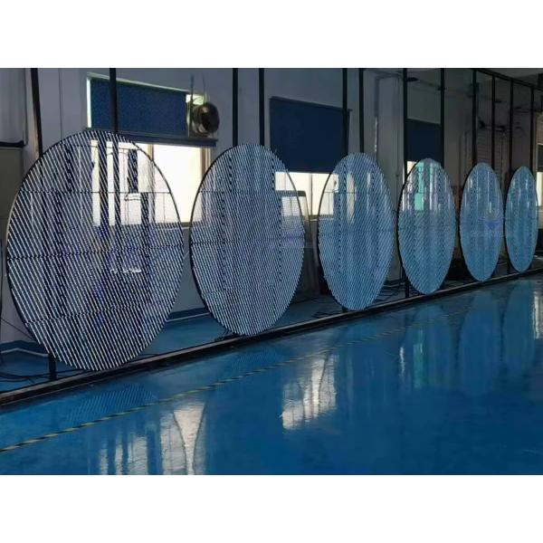 P3.97-P7.81 Прозрачное окно Круглое светодиодное дисплейное экрано гибкое
