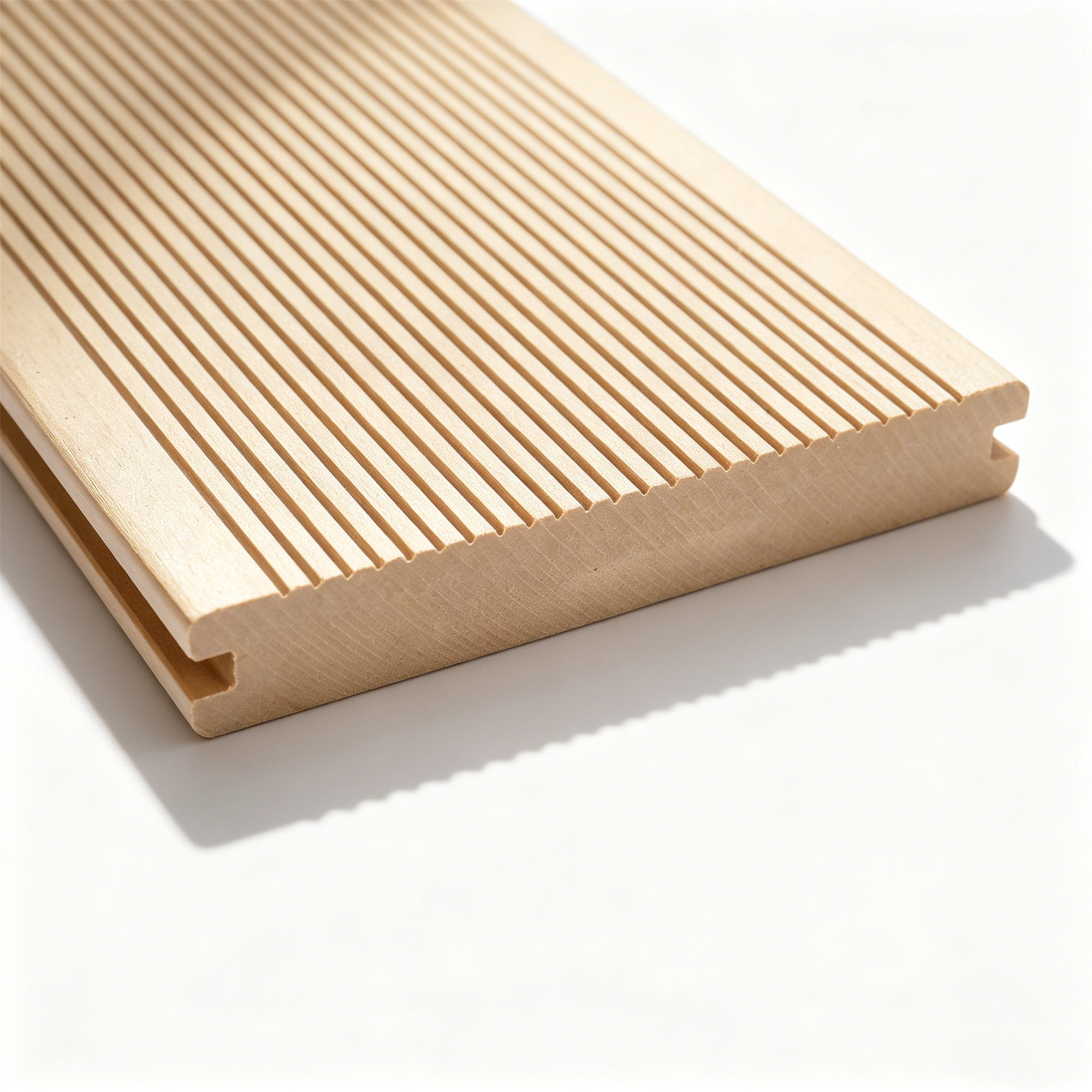 Solid WPC Decking 140x20mm Wood Plastic Composite Board Weather Resistant Long Life