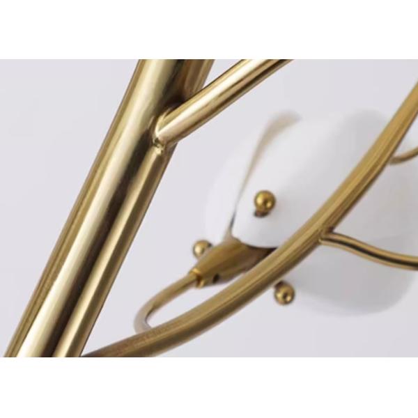 Hotel Elegant Magnolia Flower Ceramic Wall Bowl Sconce Light