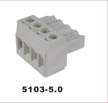 Solid/Stranded Wire Type Terminal Block Connector with Contact Resistance 20mΩ