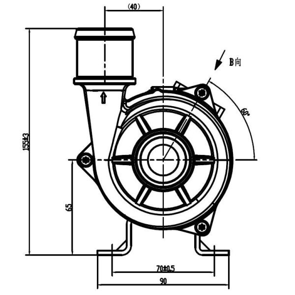 20 Meters Maximum Head DC 17-32 V Electric Coolant Pump with 100 Degrees Celsius Maximum Temperature