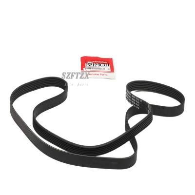 Genuine New 252123C311  V-Ribbed Belt/ Fan Belt for HYUNDAI Equus Santa Fe Genesis KIA CADENZA SORENTO QUORIS