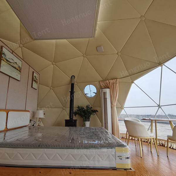 6m Diameter Geodesic Winter Party Tent Dome Glamping Resort Hotel Room
