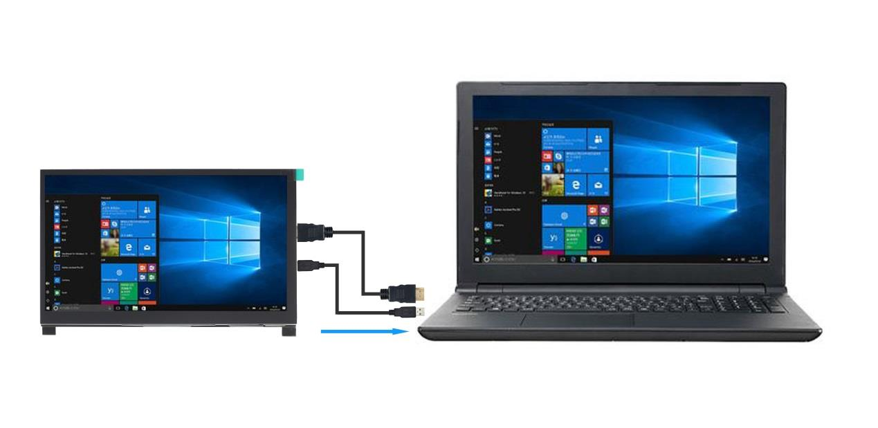 8 Inch HDMI Display 1280*800 Resolution 5 Point Capacitive TouchScreen