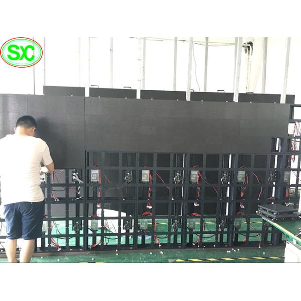 Advertising P4 Indoor Full Color LED Display Wall Front Service With Magnet