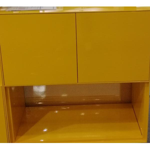 Прочная поднимающая вверх дверь качания вниз с края открытого стального кухонного шкафа офиса тонкого