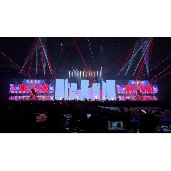 GS Series Outdoor LED Screen P3.91 Video Wall, Shared-Load Power Supply, Stable Rental Solution