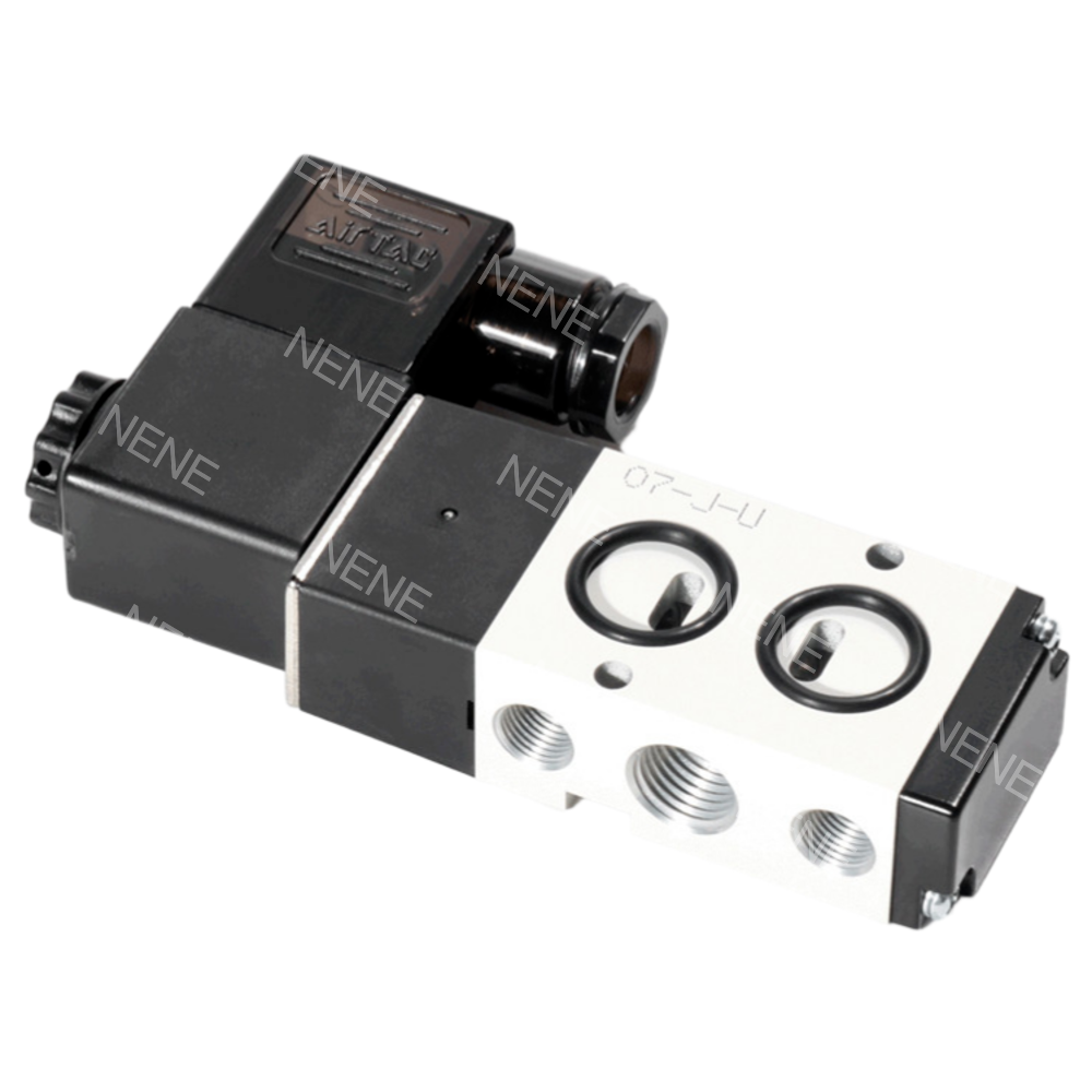 NAMUR Mounted 5/2 Way Double Solenoid Valve 4M220-08 G1/4 Port 0.89 Cv Maintenance Free for Textile Machinery from AIRTAC